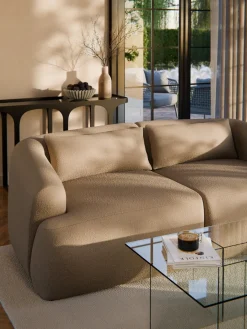 Westwing Collection Cojín sofá en tejido bouclé Sofia