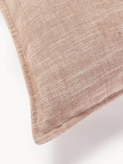 Westwing Collection Cojín sofá grande de mezcla de lino Lennon, 60 x 60 cm