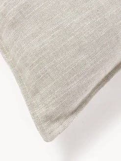 Westwing Collection Cojín sofá grande de mezcla de lino Lennon, 70 x 70 cm