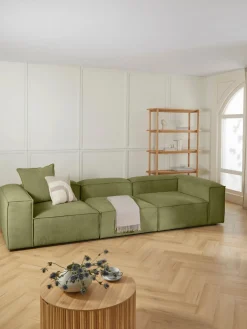 Westwing Collection Cojín sofá grande de pana Lennon, 60 x 60 cm