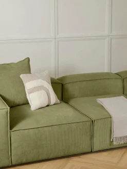 Westwing Collection Cojín sofá grande de pana Lennon, 60 x 60 cm