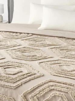 Westwing Collection Colcha con ribete capitoné Faye^ Mantas|Colchas