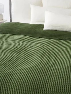 Westwing Collection Colcha de algodón acolchada Nivia