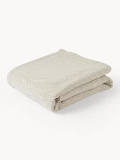 Westwing Collection Colcha de algodón Ebony^ Mantas|Colchas