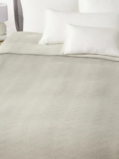 Westwing Collection Colcha de algodón Ebony^ Mantas|Colchas