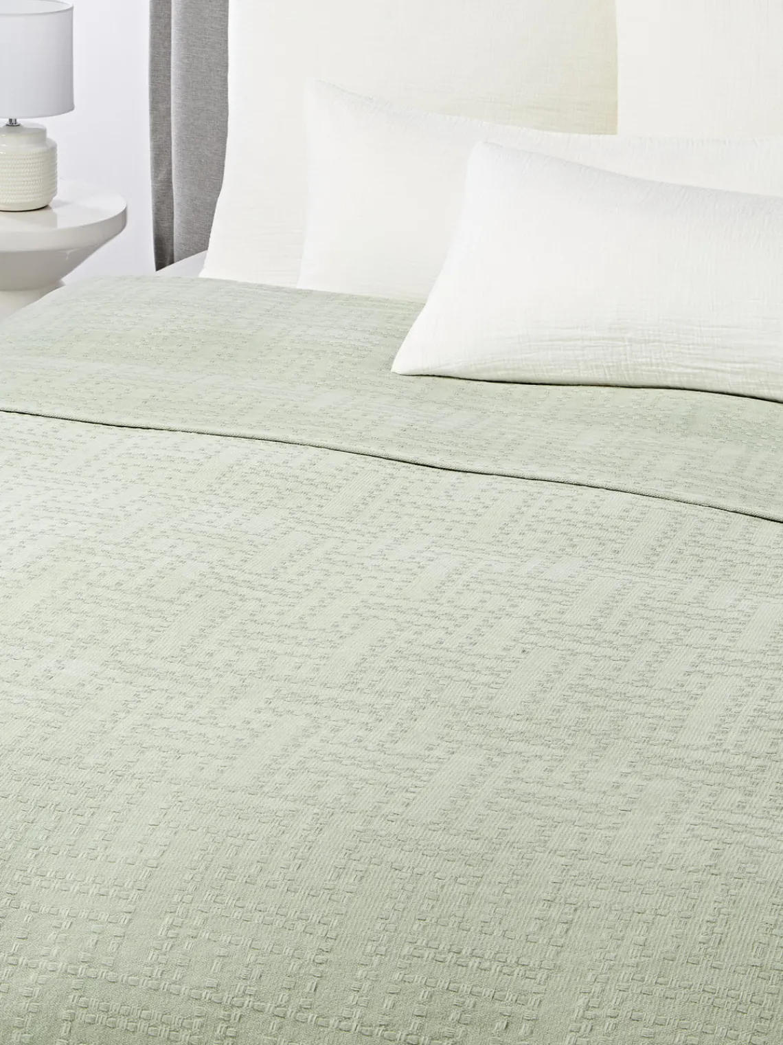 Westwing Collection Colcha de algodón Lazlo