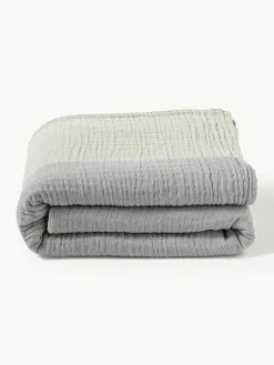 Westwing Collection Colcha de muselina en tejido jacquard Hekla