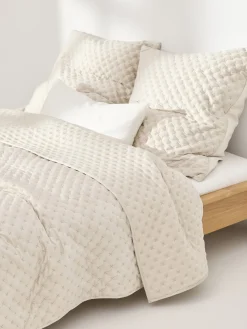 Westwing Collection Colcha de terciopelo acolchada Riko^ Colchas|Mantas