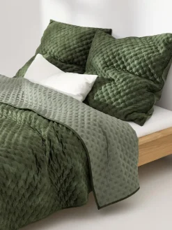 Westwing Collection Colcha de terciopelo acolchada Riko^ Mantas|Colchas