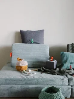 Funzy Colchoneta de salto infantil artesanal de pana mate^Niños Decoración Infantil|Puf Infantiles