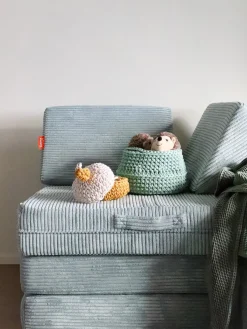 Funzy Colchoneta de salto infantil artesanal de pana mate^Niños Decoración Infantil|Puf Infantiles