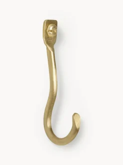 Ferm Living Colgador de latón artesanal Curvature, 3 uds.