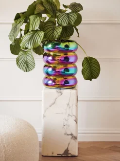 POLSPOTTEN Columna decorativa en aspecto mármol Look^ Mesas Auxiliares