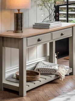 Consola artesanal de madera Eton