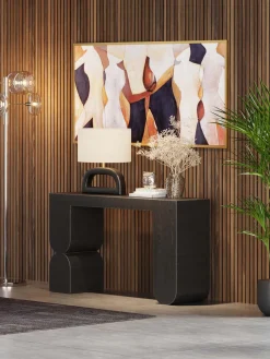 Kare Design Consola artesanal de madera Curve