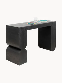 Kare Design Consola artesanal de madera Curve