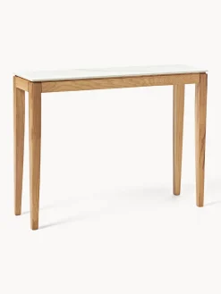 Westwing Collection Consola con tablero en efecto mármol Jackson