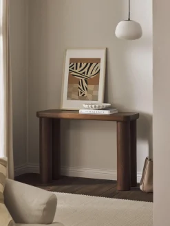 Westwing Collection Consola de madera de roble Kalia