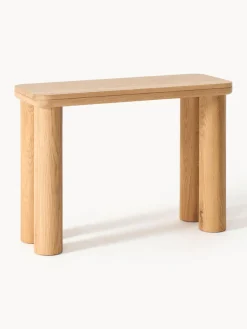 Westwing Collection Consola de madera de roble Kalia