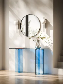 Westwing Collection Consola de vidrio Anouk