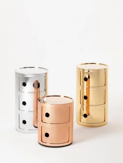 Kartell Contenedor de diseño Componibili, 3 módulos