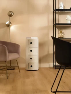 Kartell Contenedor de diseño Componibili, 4 módulos