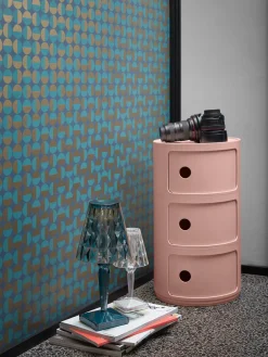 Kartell Contenedor de diseño Componibili, 3 módulos^ Cajoneras|Mesas Auxiliares