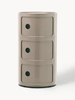 Kartell Contenedor de diseño Componibili, 3 módulos^ Cajoneras|Mesas Auxiliares