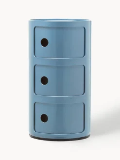 Kartell Contenedor de diseño Componibili, 3 módulos