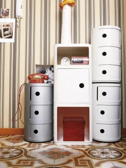 Kartell Contenedor de diseño Componibili, 3 módulos