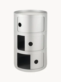 Kartell Contenedor de diseño Componibili, 3 módulos