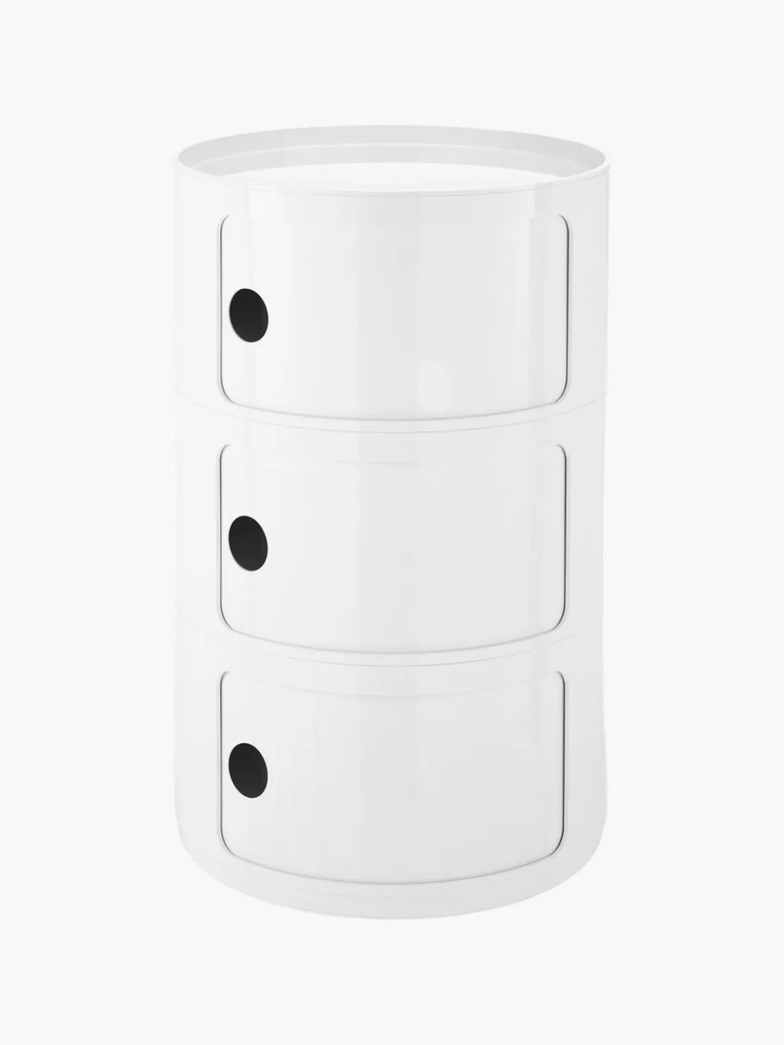 Kartell Contenedor de diseño Componibili, 3 módulos
