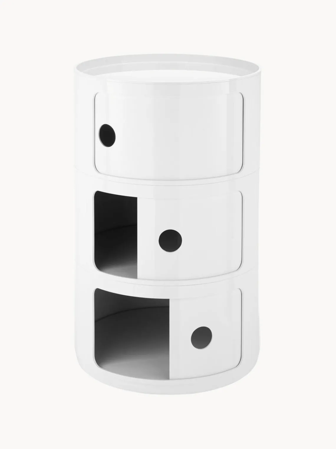 Kartell Contenedor de diseño Componibili, 3 módulos