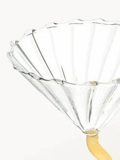 &k Amsterdam Copas de cóctel de vidrio de borosilicato Curve, 2 uds.