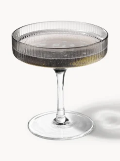 Ferm Living Copas de champán sopladas con relieves Ripple^ Copas De Champagne|Vajillas Completas
