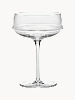 SERAX Copas de champán sopladas Dune, 4 uds.