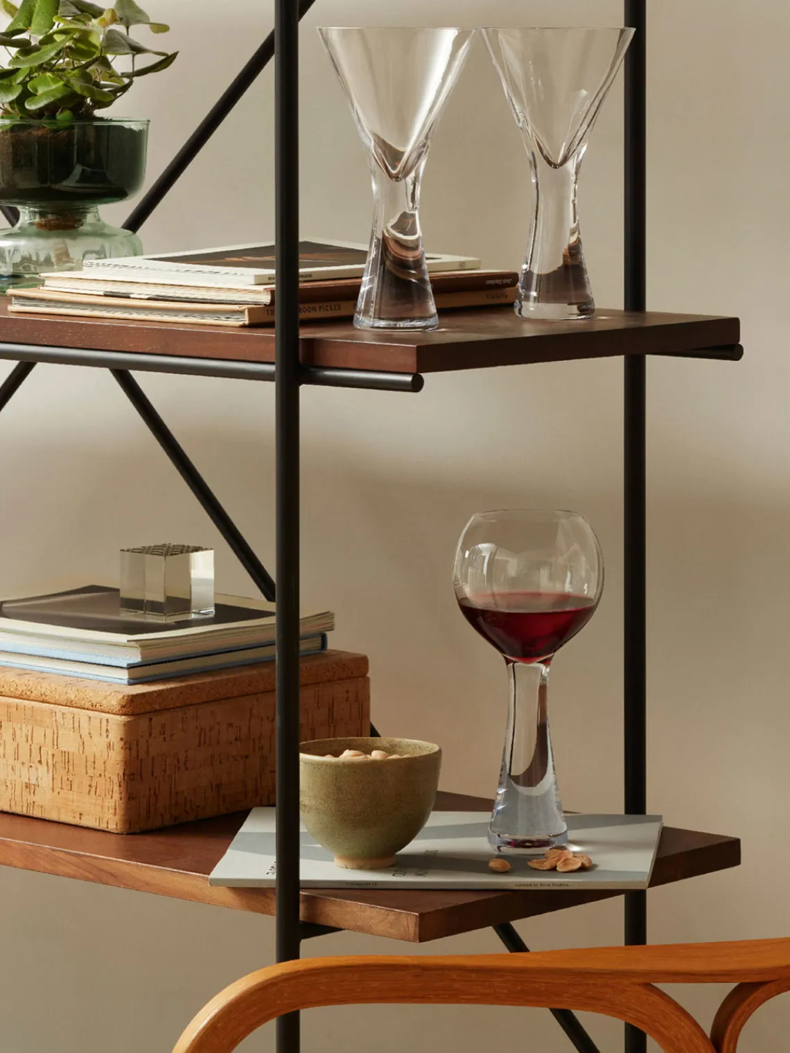 Lsa International Copas de licor sopladas Moya, 2 uds.