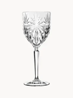 RCR Copas de vino blanco de cristal con relieve Oasis, 6 uds.^ Copas De Vino|Vajillas Completas