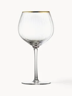 Lyngby Glas Copas de vino sopladas con relieve en forma esférica Palermo, 4 uds.