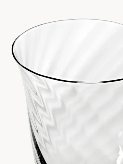 Westwing Collection Copas de vino sopladas Swirl, 4 uds.^ Copas De Vino|Vajillas Completas