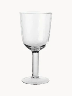 Broste Copenhagen Copas de vino tinto sopladas Martillado, 4 uds.