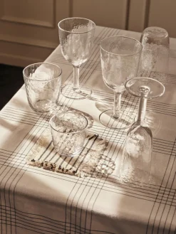 Broste Copenhagen Copas de vino tinto sopladas Martillado, 4 uds.