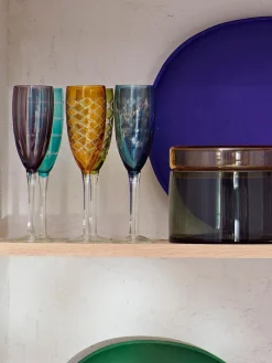 POLSPOTTEN Copas flauta de champán Cuttings, 6 uds.^ Copas De Champagne|Menaje De Mesa