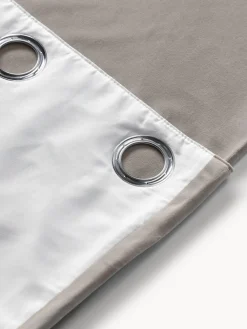 Westwing Collection Cortinas de terciopelo oscuras con ojales Rush, 2 uds.^ Cortinas Y Visillos|Mantas