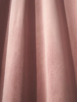 Westwing Collection Cortinas de terciopelo oscuras con ojales Rush, 2 uds.