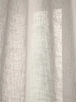 Westwing Collection Cortinas semitransparente con cinta de lazo Gardine Ibiza, 2 uds.