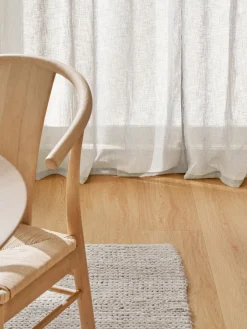 Westwing Collection Cortinas semitransparente con cinta de lazo Gardine Ibiza, 2 uds.