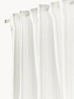 Westwing Collection Cortinas semitransparente con cinta de lazo Birch, 2 uds.^ Cortinas Y Visillos|Mantas