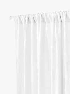 Westwing Collection Cortinas semitransparente de muselina con dobladillo Malvina, 2 uds.^ Cortinas Y Visillos|Mantas