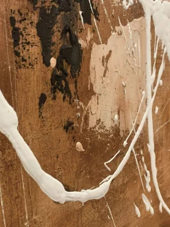 Agave Cuadro en lienzo pintado a mano Rust